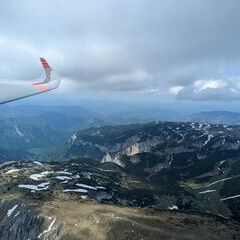 Flugwegposition um 13:51:01: Aufgenommen in der Nähe von Kapellen, Österreich in 2430 Meter